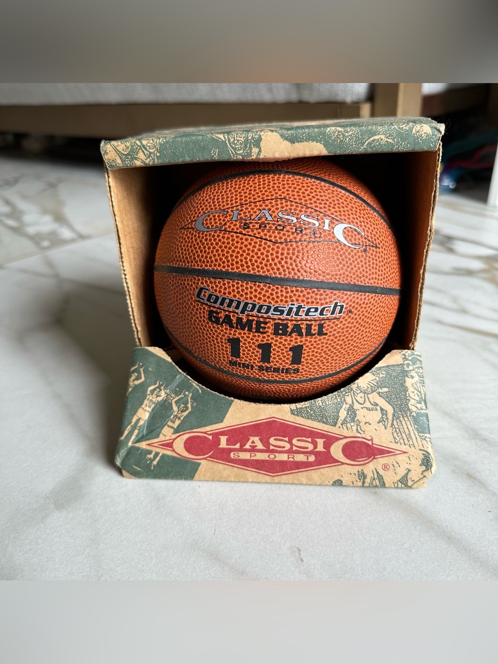 Classic Sport Compositech Mini Basketball - 111 Series New In Box Vintage